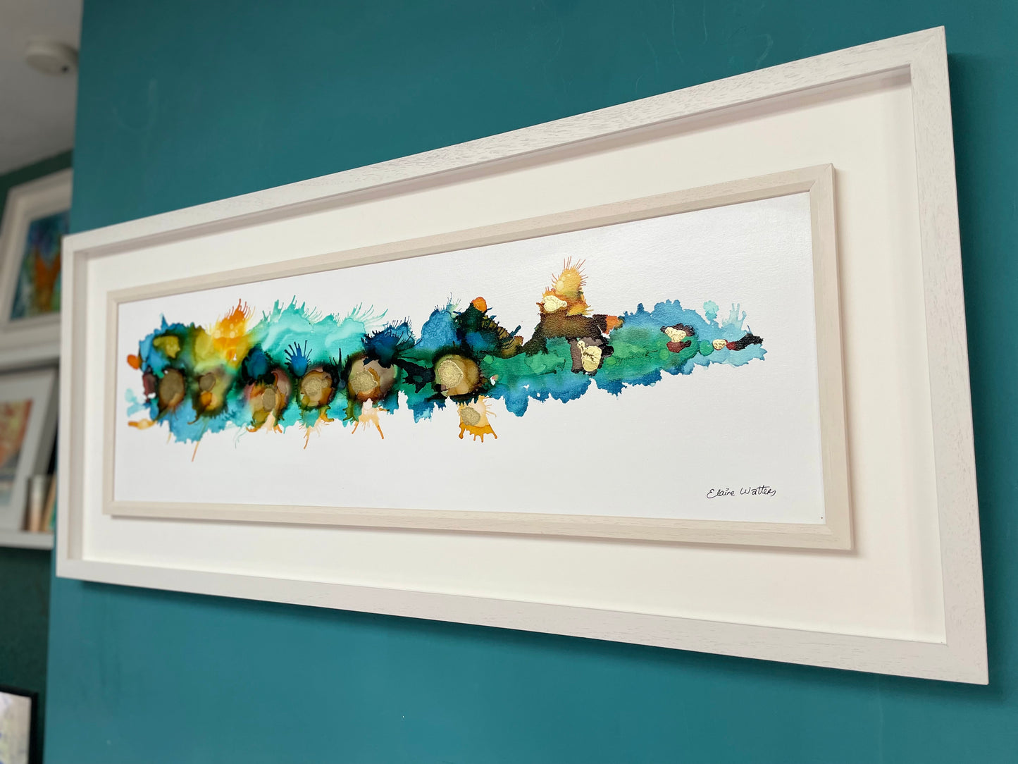 Original Art-Alcohol Ink - Summer In Dublin