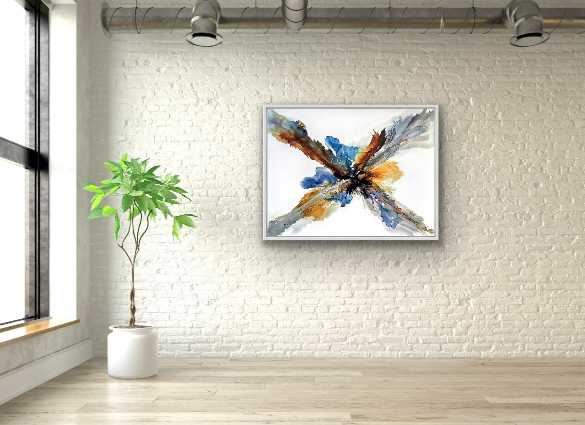 Original Art-Alcohol Ink-Beyond Boundaries