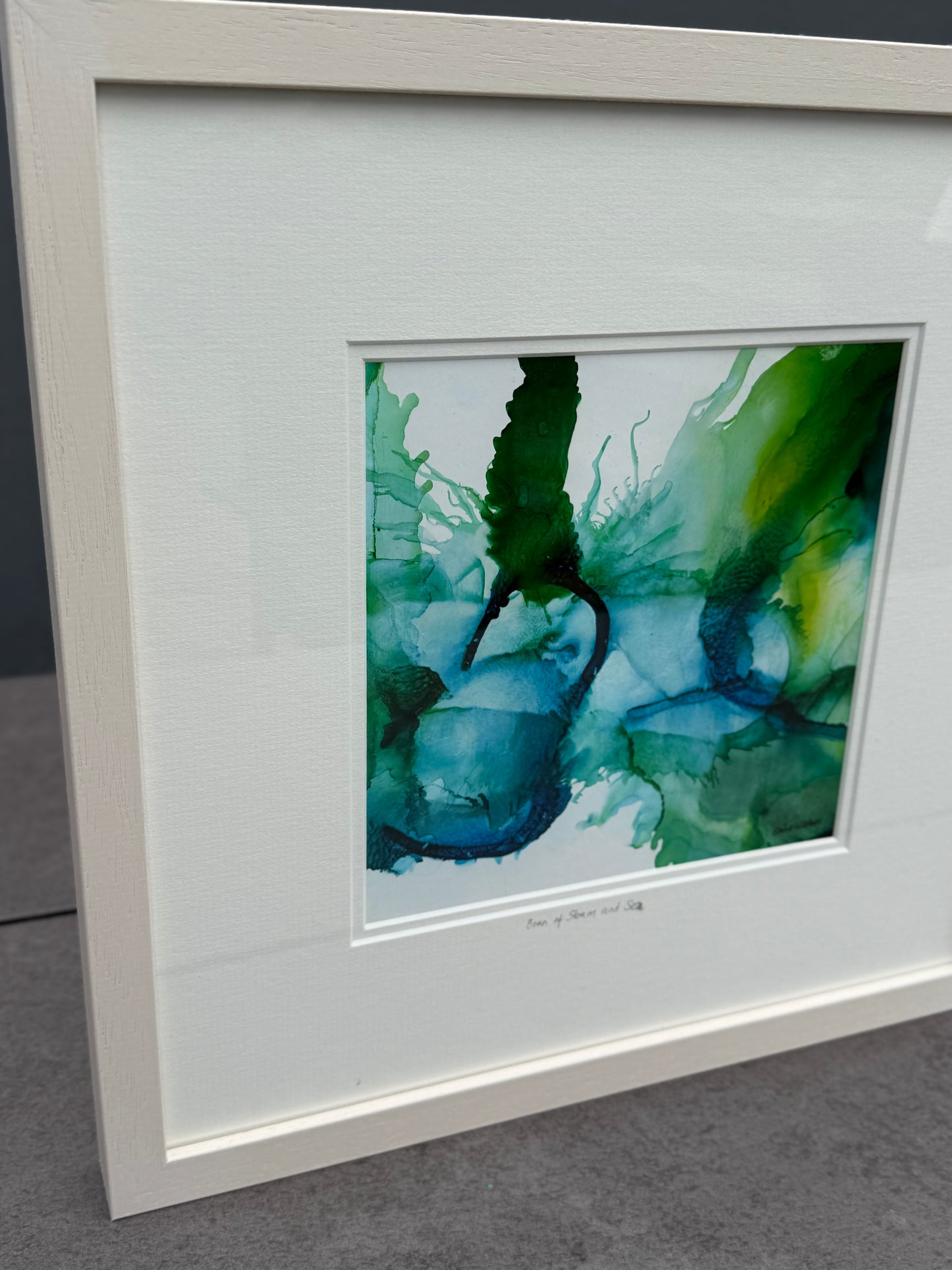 Original Art-Alcohol Ink-Series 'Sisterhood-Born of storm and sea'