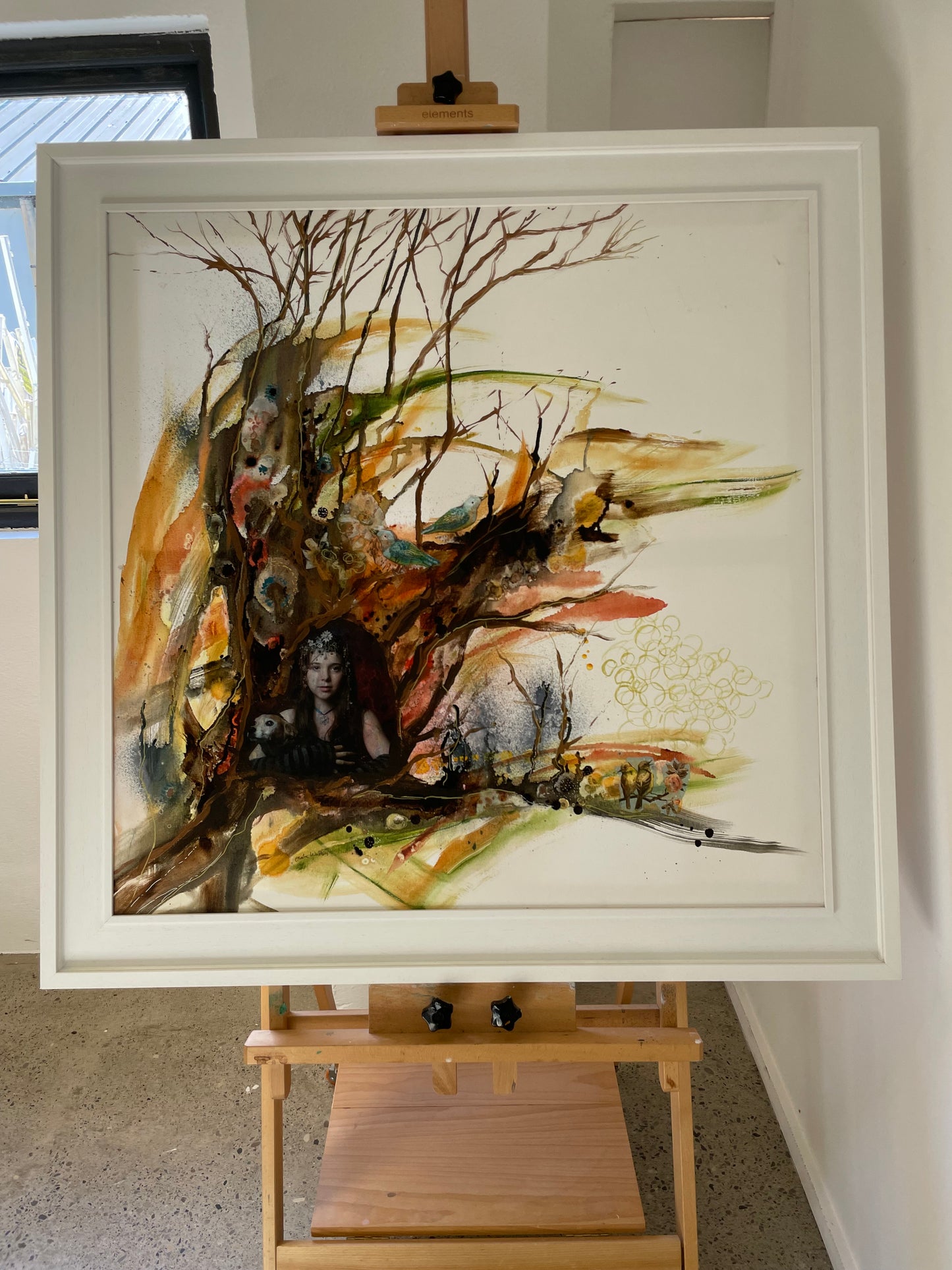 Original Art-Mixed Media - The Sheltering Tree