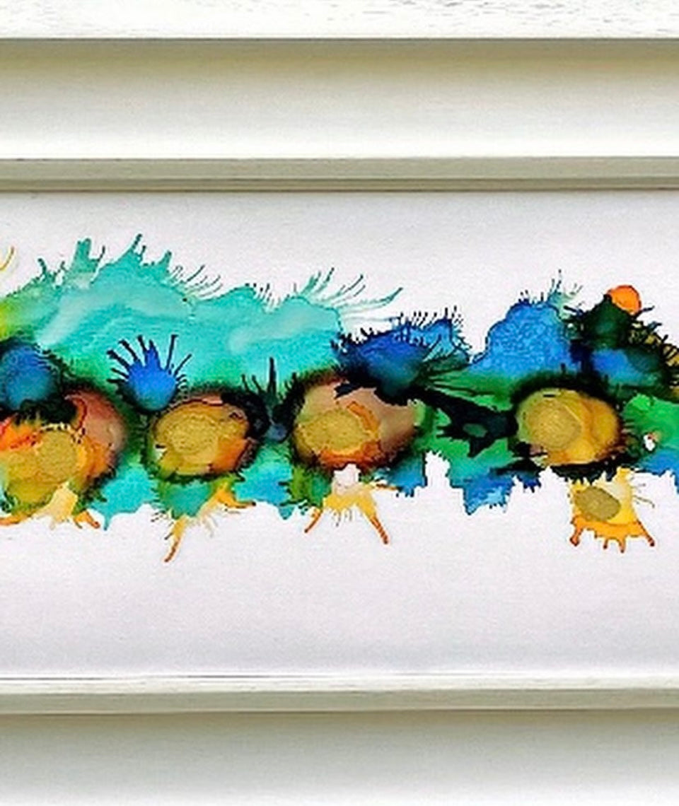 Original Art-Alcohol Ink - Summer In Dublin