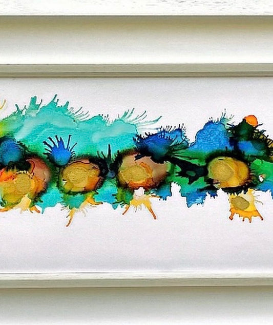 Original Art-Alcohol Ink - Summer In Dublin