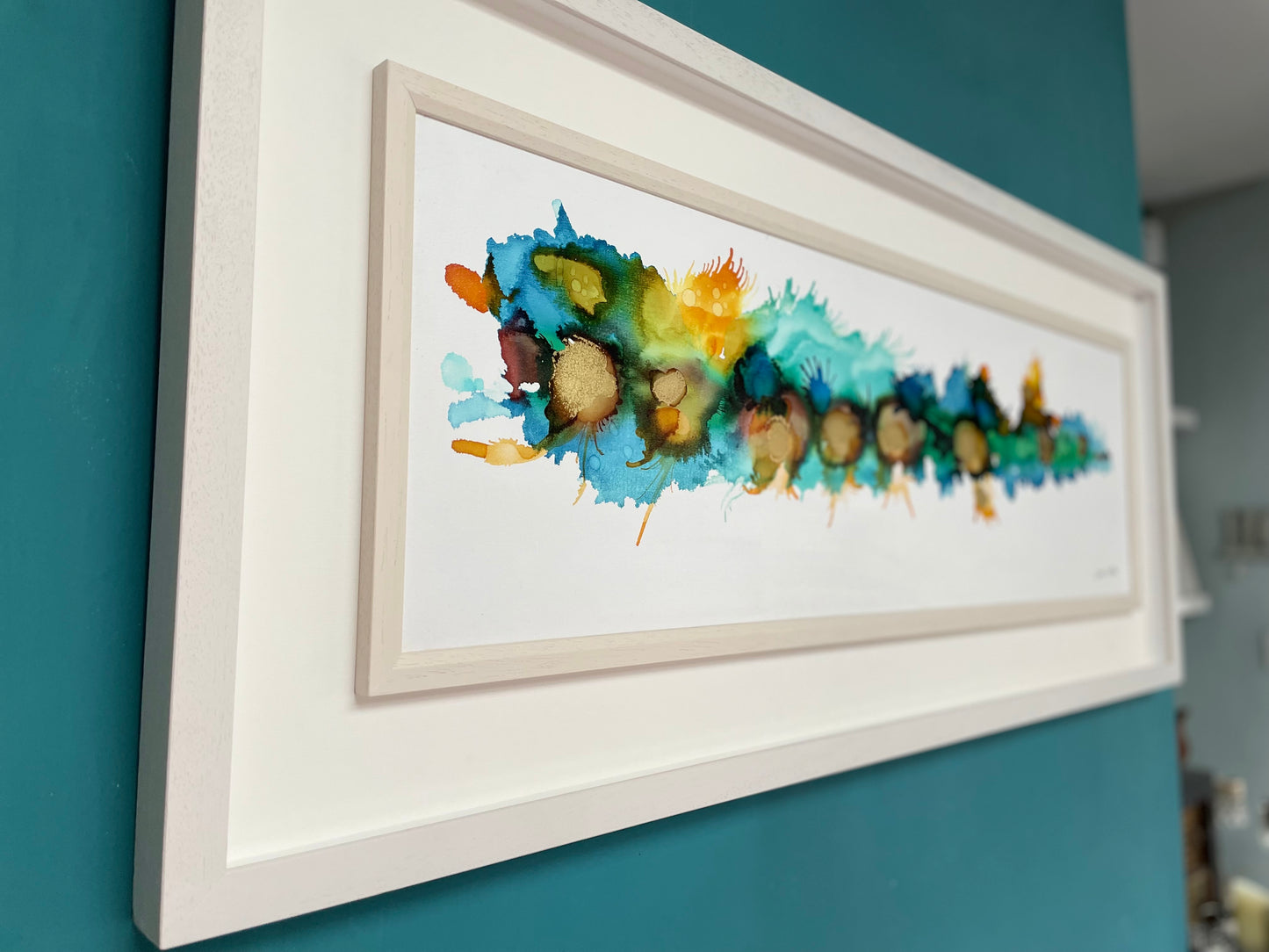 Original Art-Alcohol Ink - Summer In Dublin