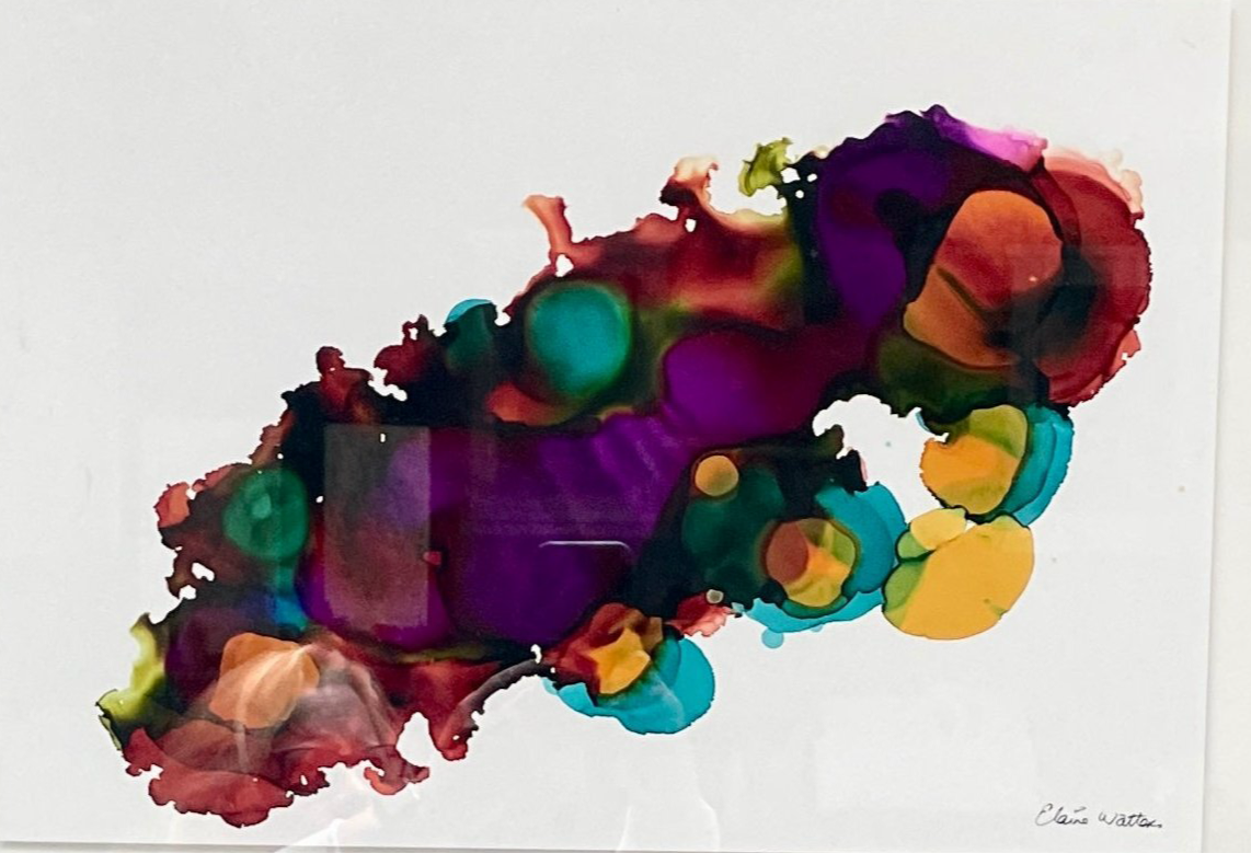 Original Art-Alcohol Ink - Space and Time