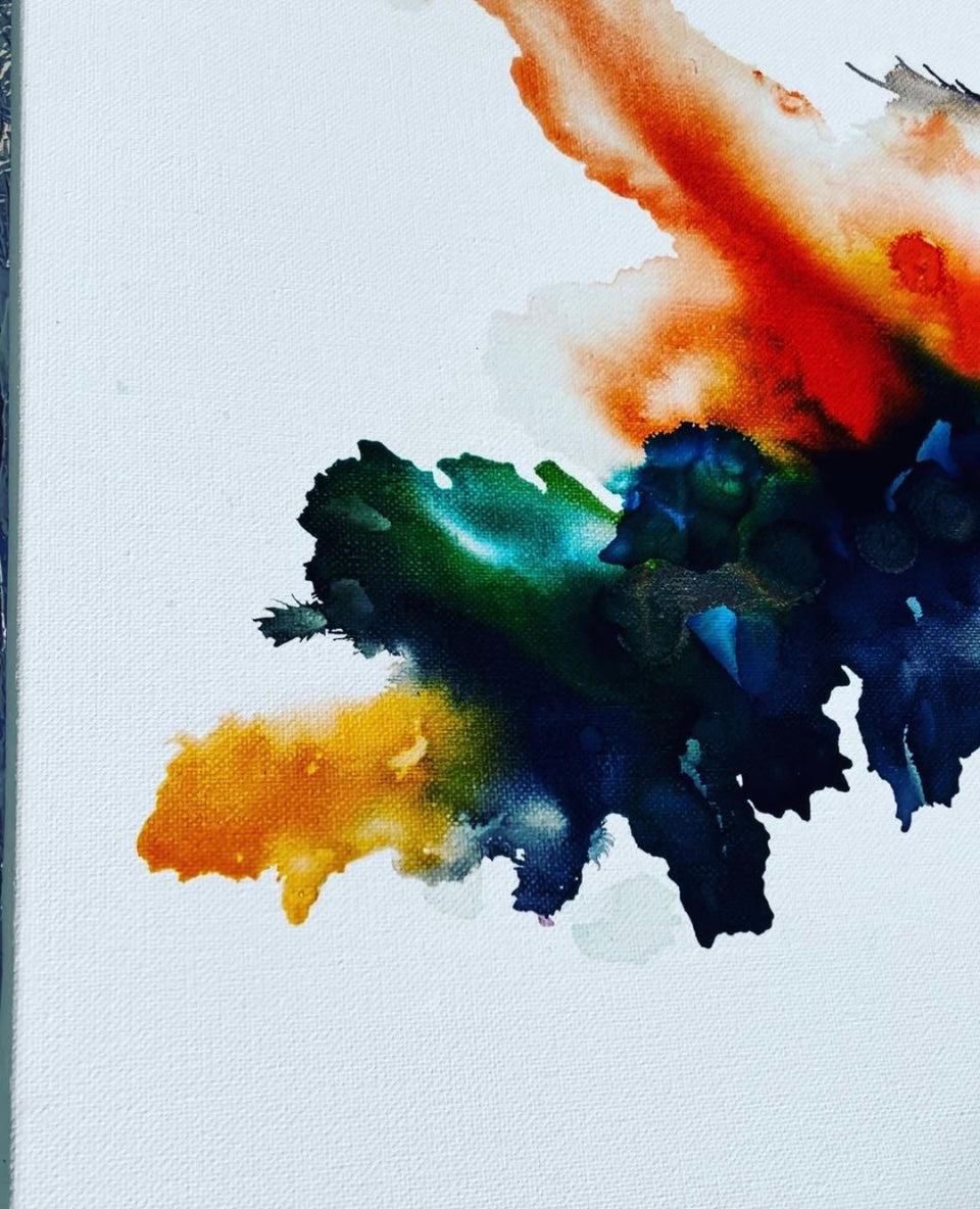 Original Art-Alcohol Ink -Keeping Joy