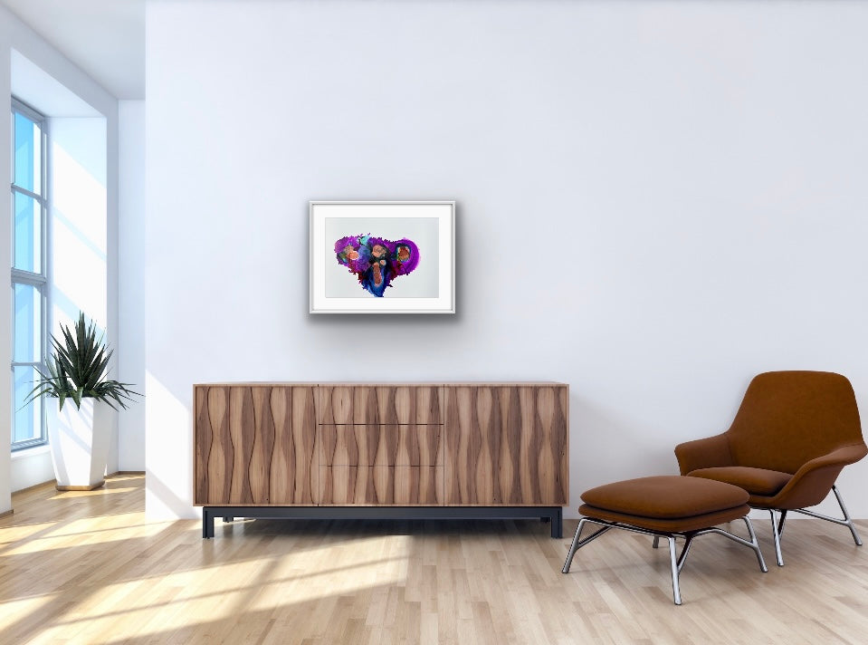 Original Art-Alcohol Ink -Elephant Heart