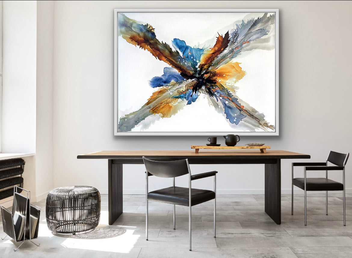 Original Art-Alcohol Ink-Beyond Boundaries