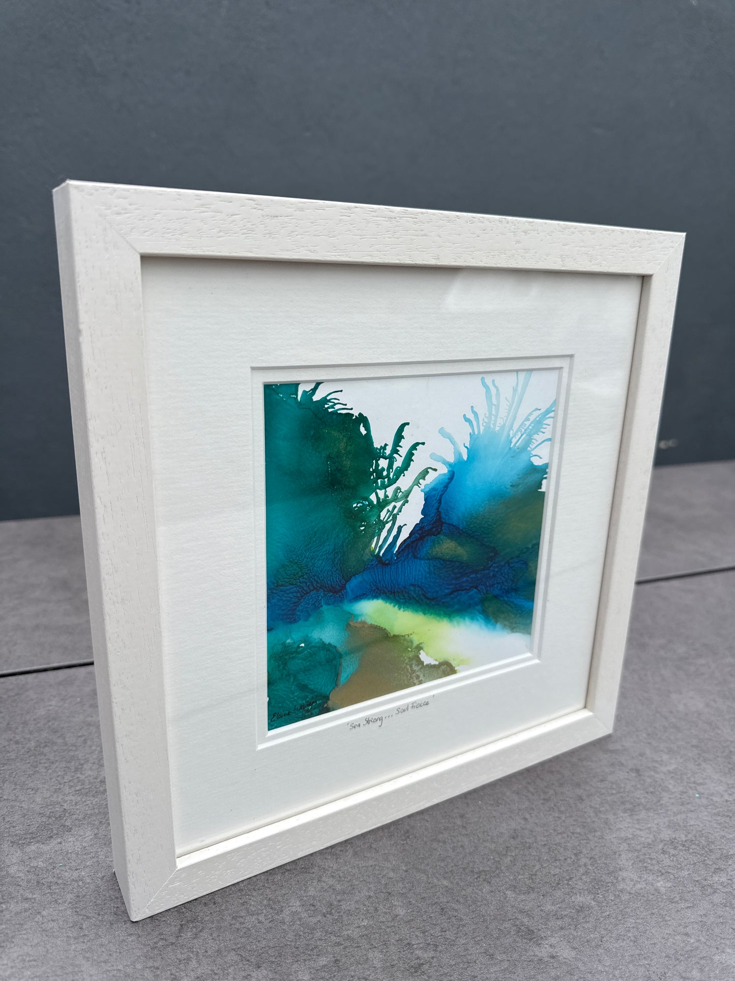 Original Ink-Alcohol Ink-Series Sisterhood-'Sea strong, soul fierce'