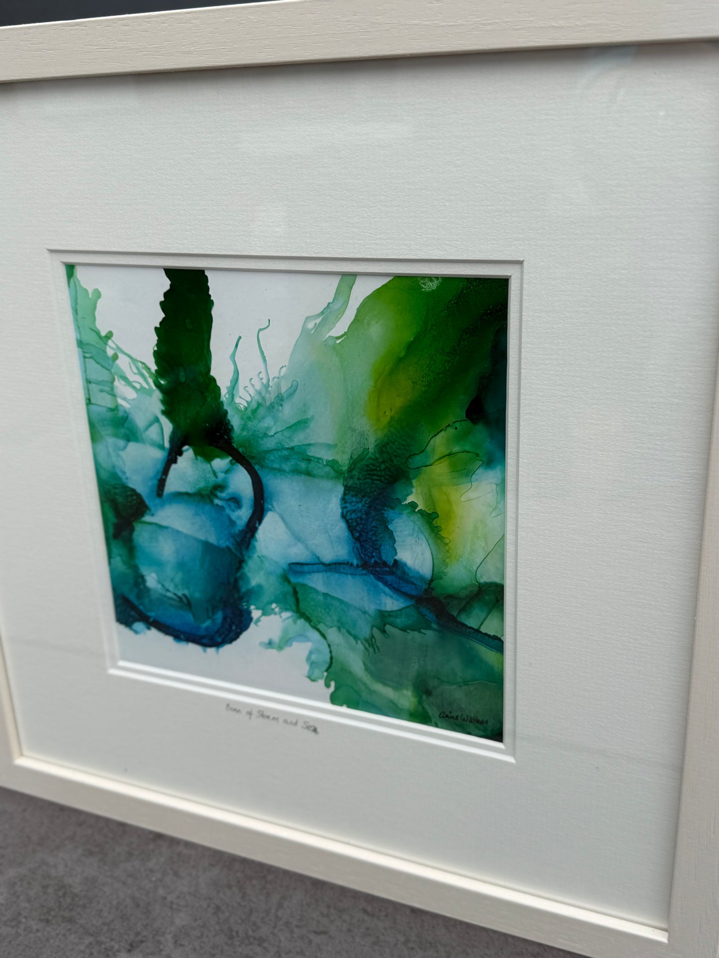 Original Art-Alcohol Ink-Series 'Sisterhood-Born of storm and sea'