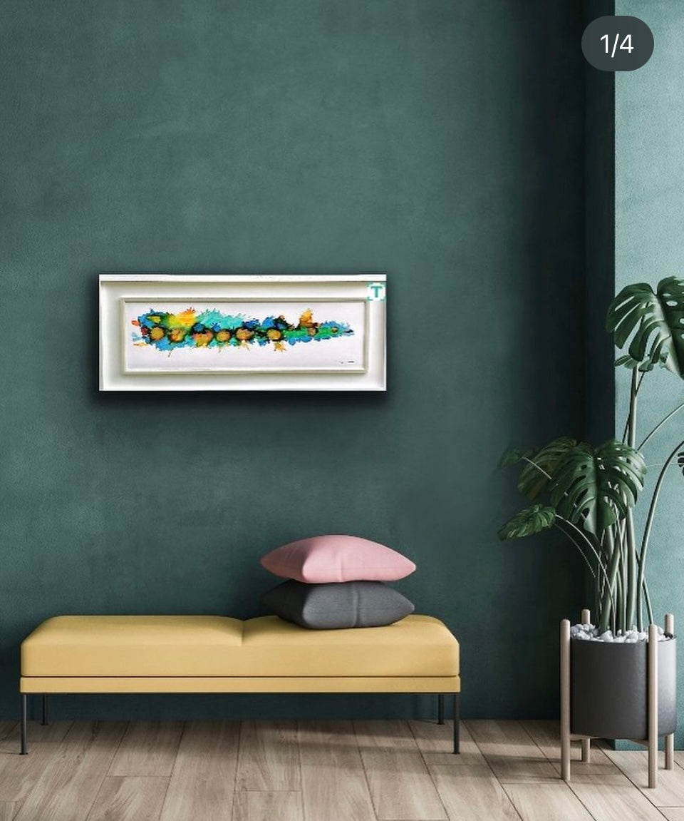Original Art-Alcohol Ink - Summer In Dublin