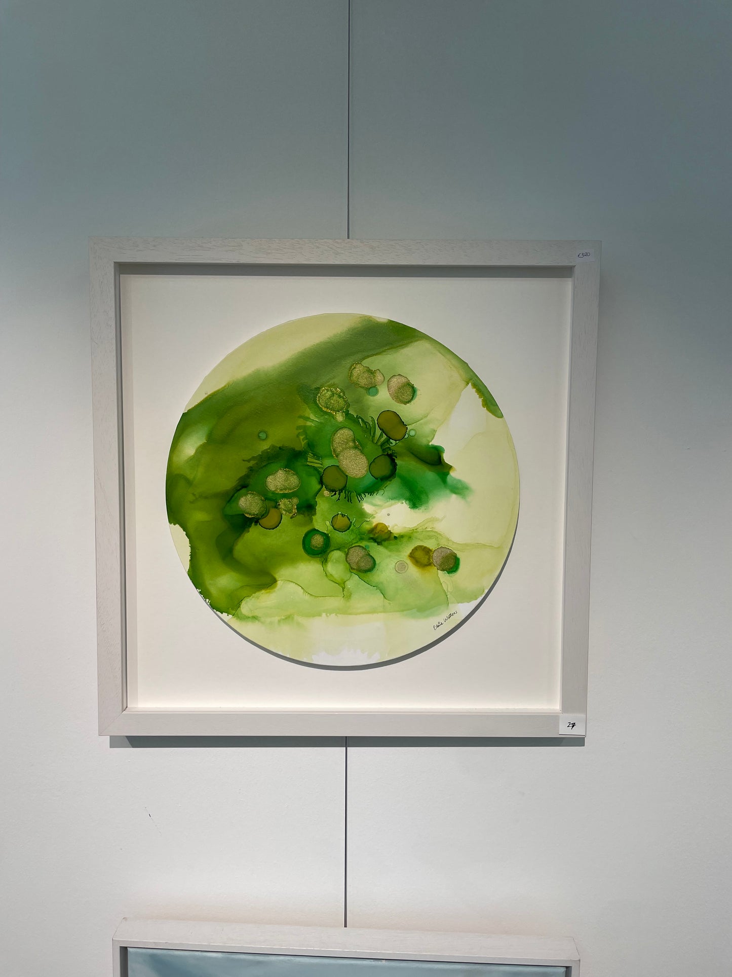 Original Art-Alcohol Ink -Green Stone