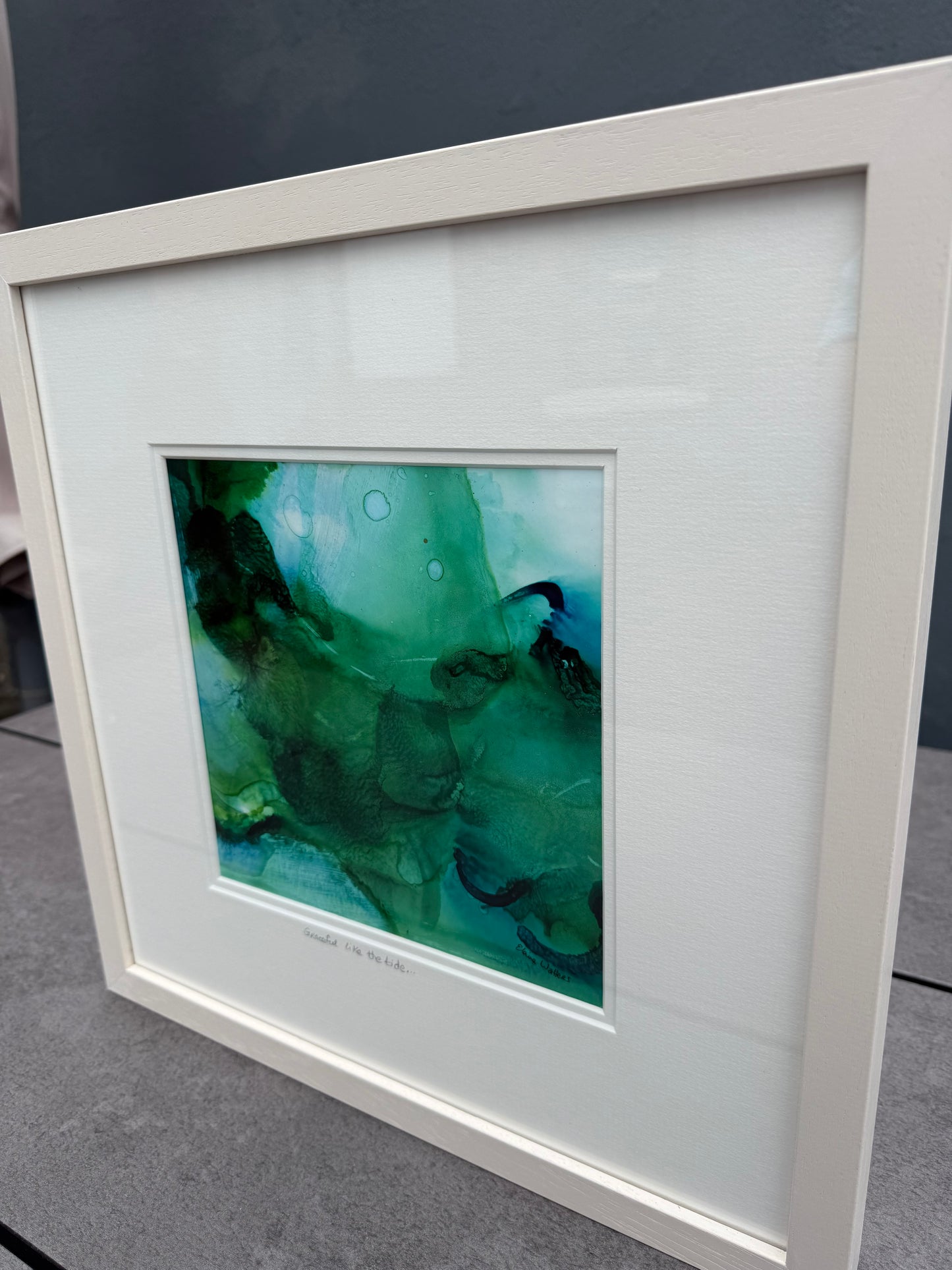Original Art-Alcohol Ink-Series Sisterhood-'Graceful like the tide'