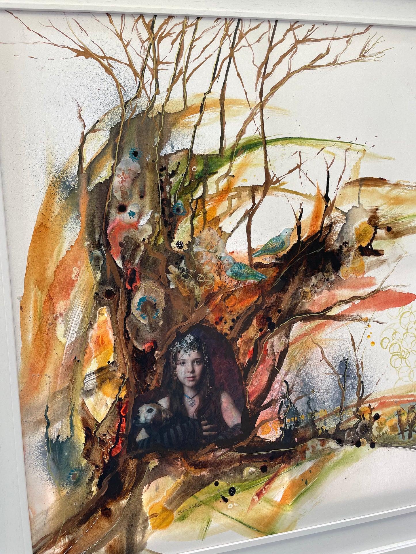 Original Art-Mixed Media - The Sheltering Tree