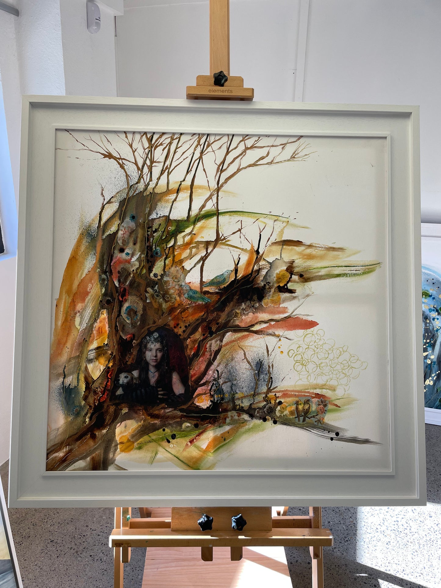 Original Art-Mixed Media - The Sheltering Tree