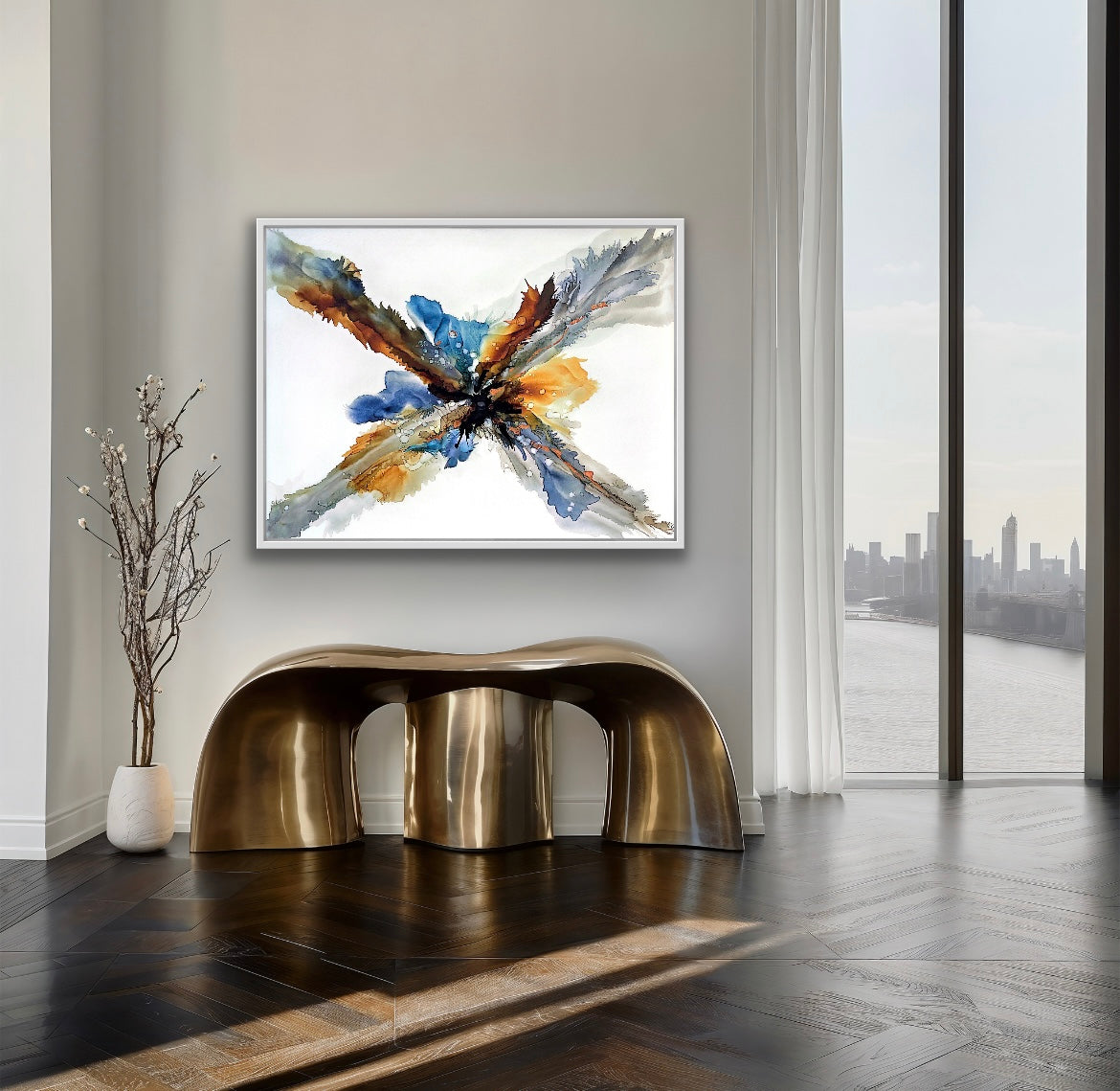 Original Art-Alcohol Ink-Beyond Boundaries