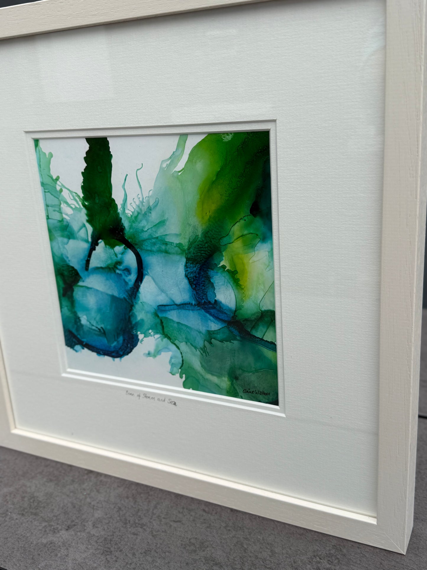 Original Art-Alcohol Ink-Series 'Sisterhood-Born of storm and sea'