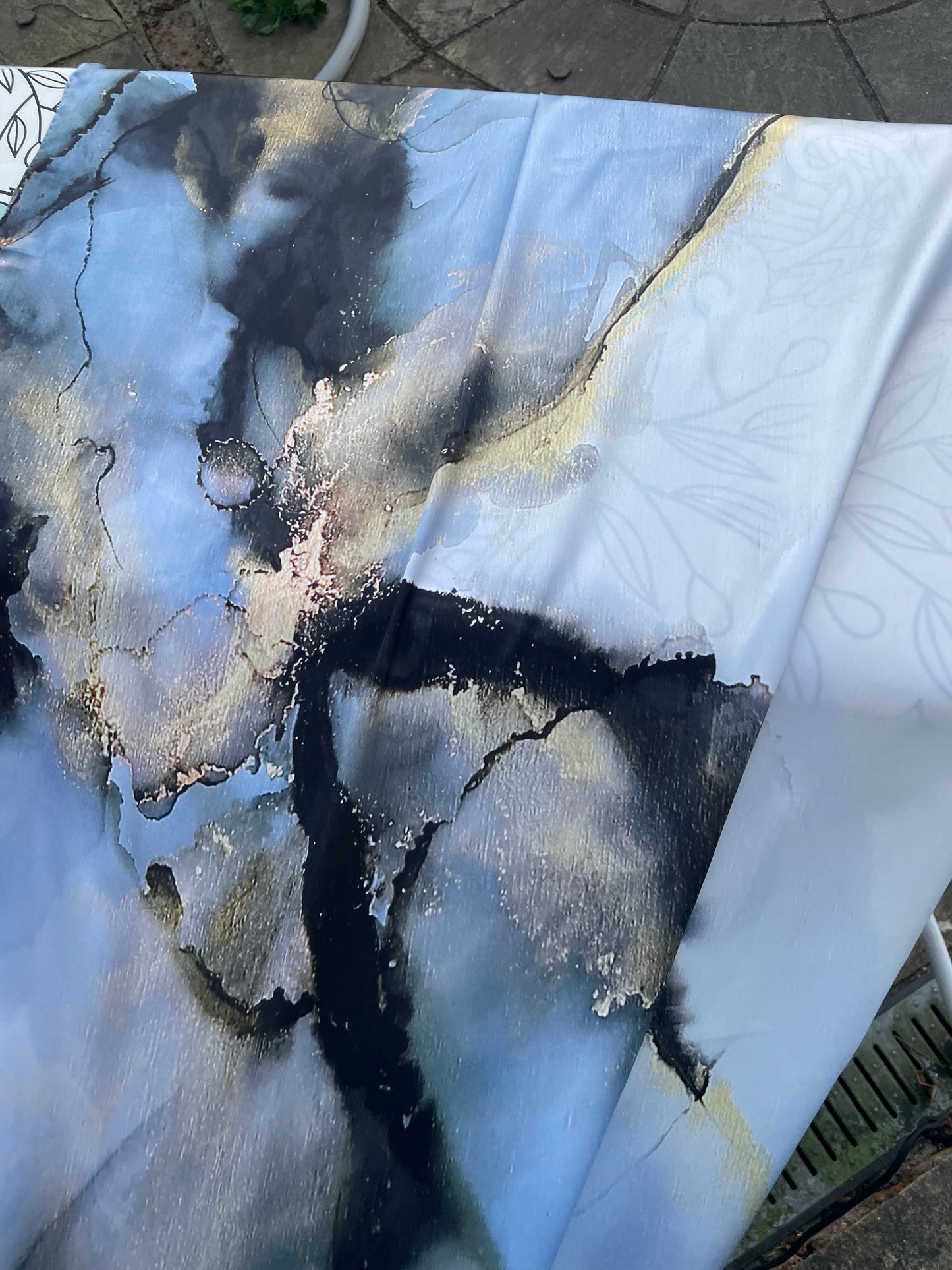 Product-Silk Scarf-Marble Storm