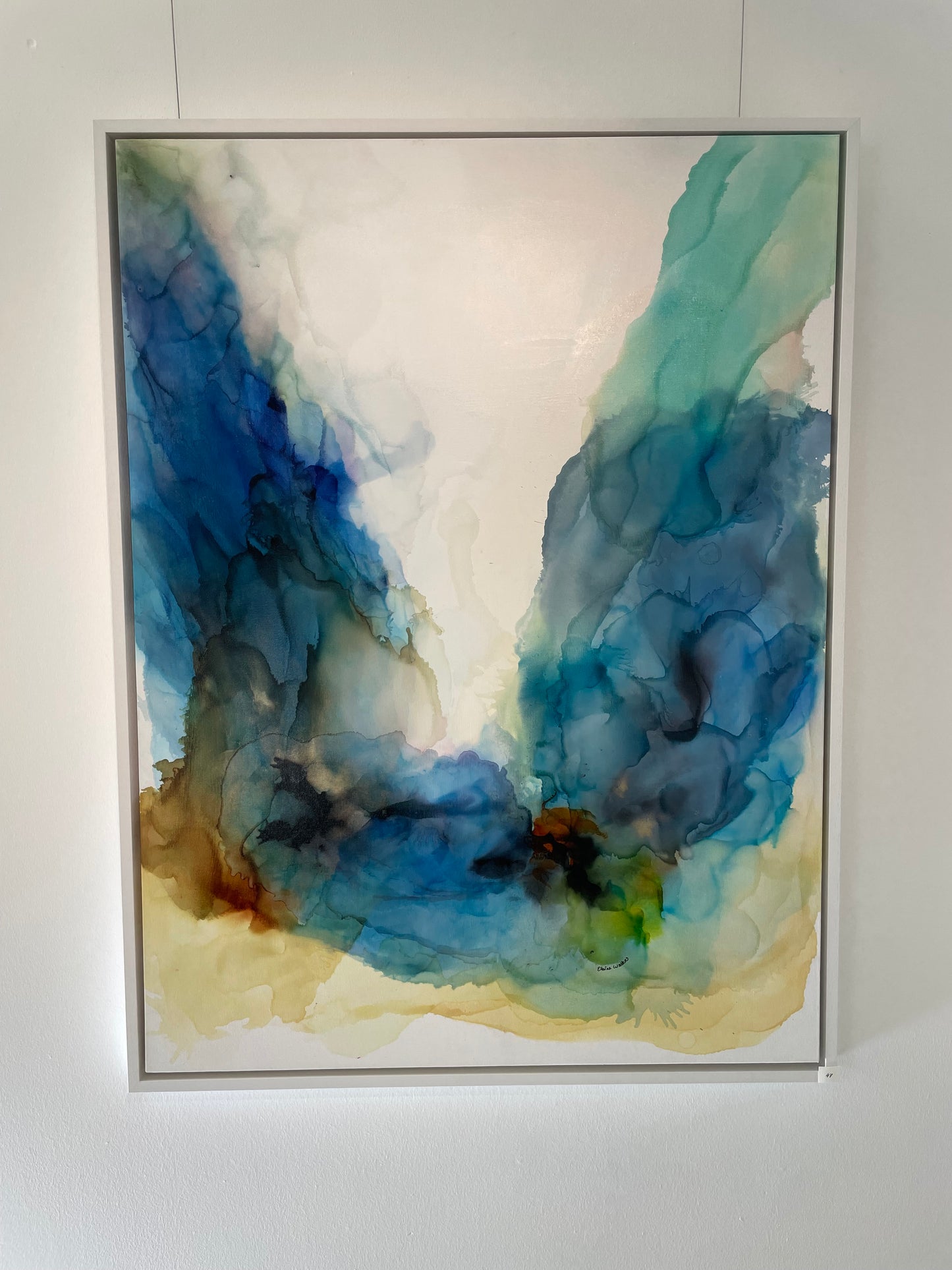 Original Art-Alcohol Ink-Light in the Distance