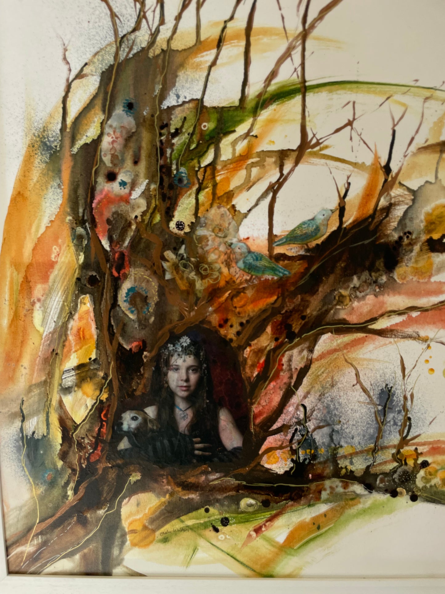 Original Art-Mixed Media - The Sheltering Tree