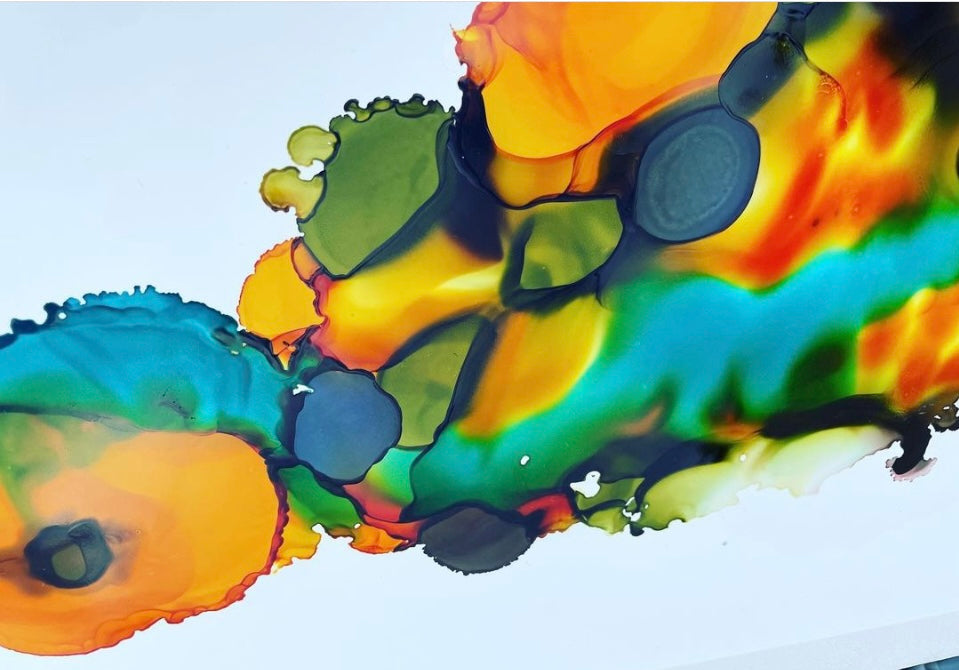 Original Art-Alcohol Ink-Turtle