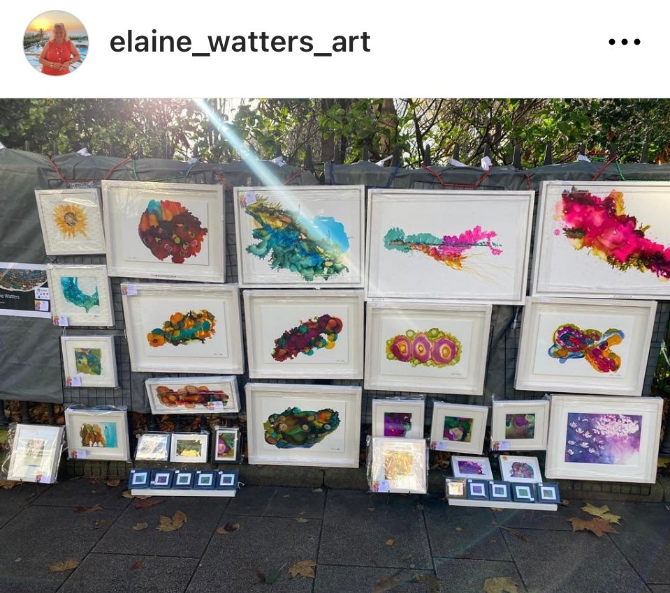SOLD-Original Art-Alcohol Ink - A Vibrant Life