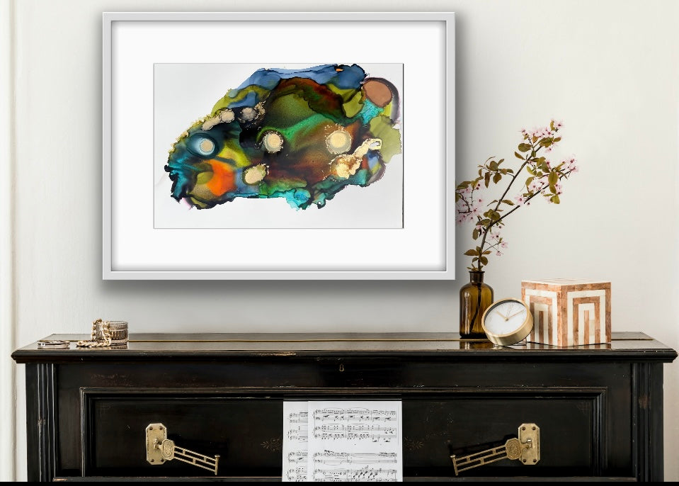 Alcohol Ink - The world spins madly on