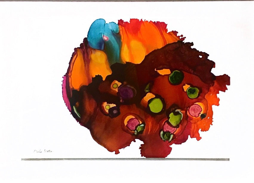 Original Art-Alcohol Ink -We lift as we climb