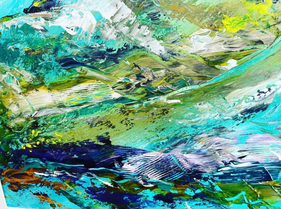 SOLD-Original Art-Acrylic - The Long Way Home
