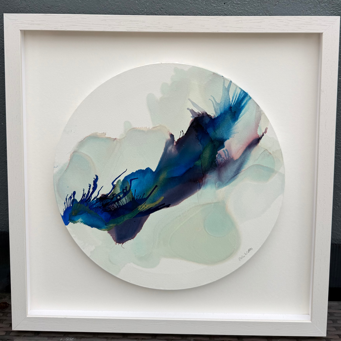 Original Art -Alcohol Ink - She grows through storms