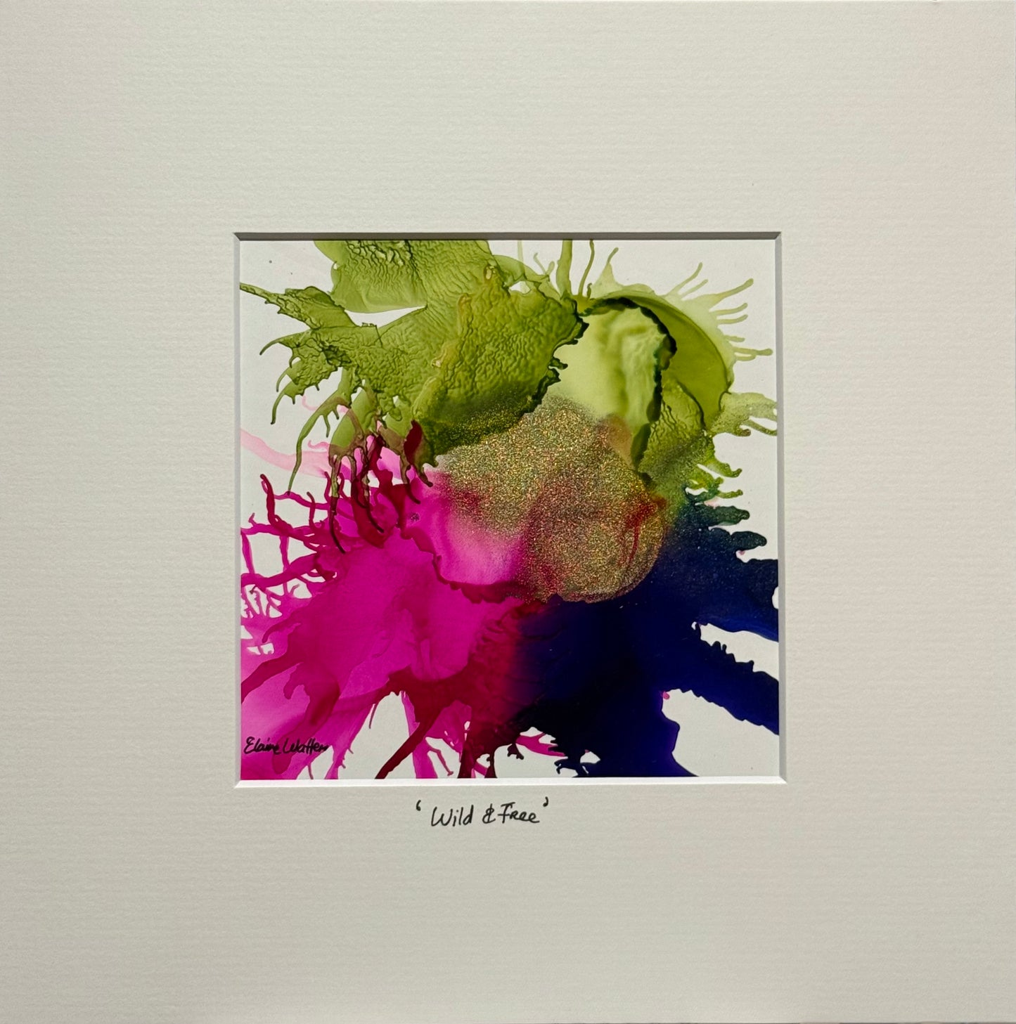 Original Ink-Alcohol Ink-Series Sisterhood-'Wild and Free'