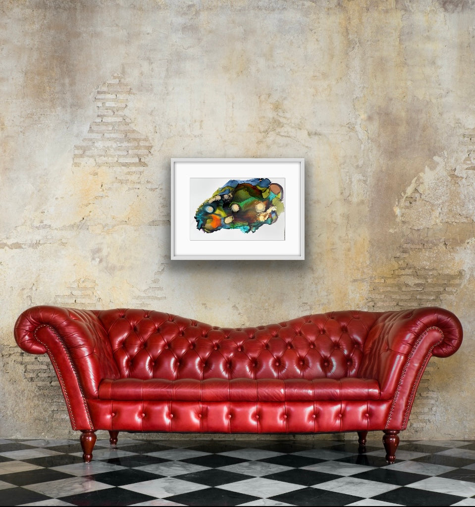 Alcohol Ink - The world spins madly on