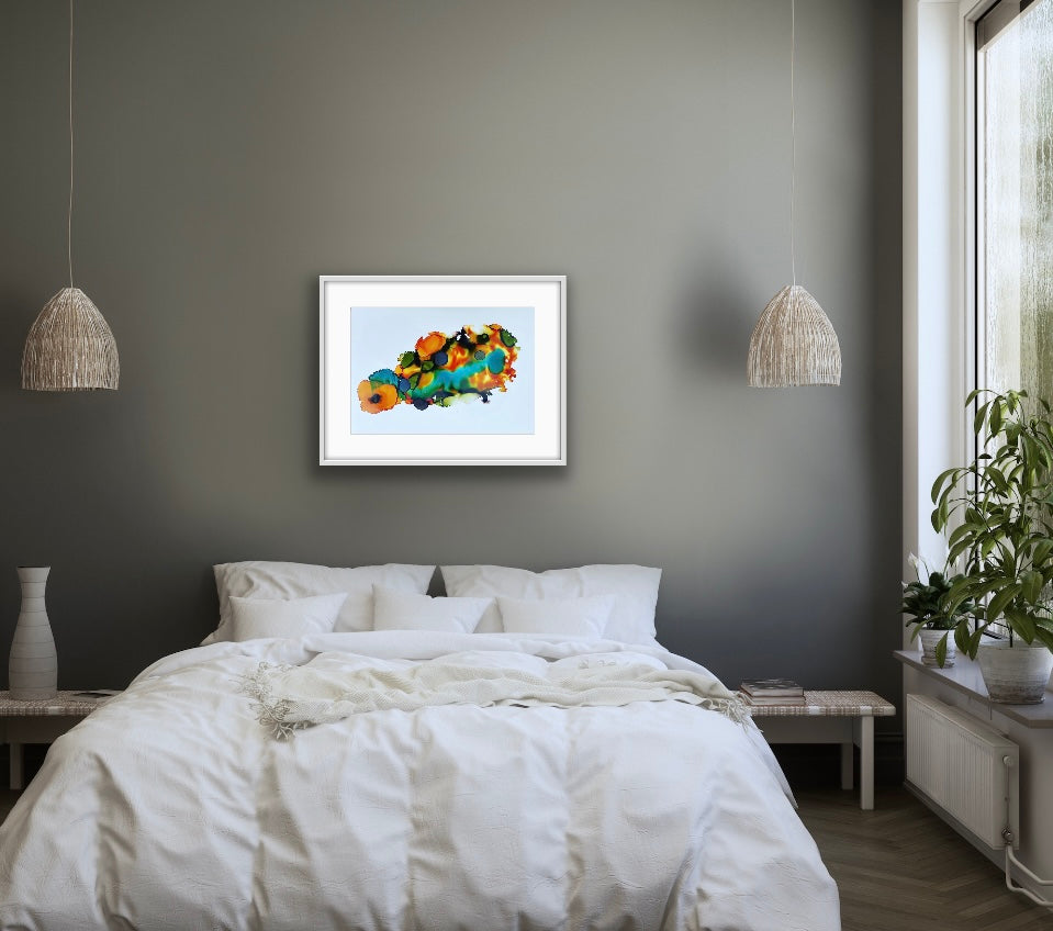 Original Art-Alcohol Ink-Turtle