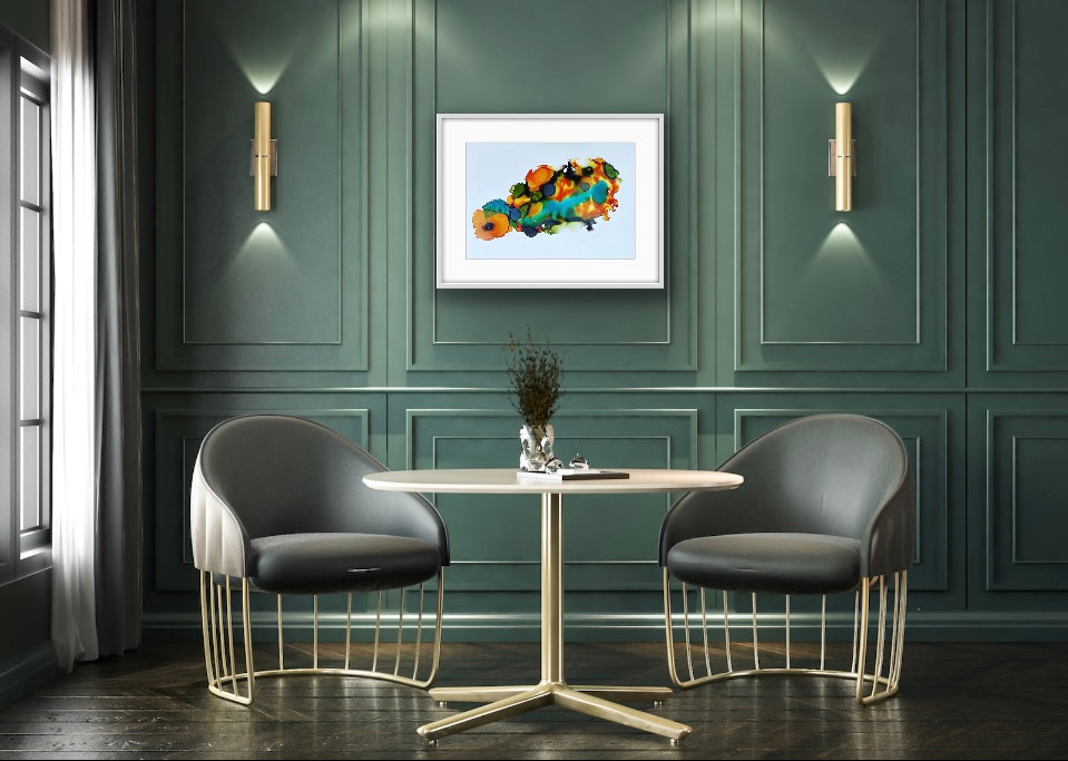 Original Art-Alcohol Ink-Turtle