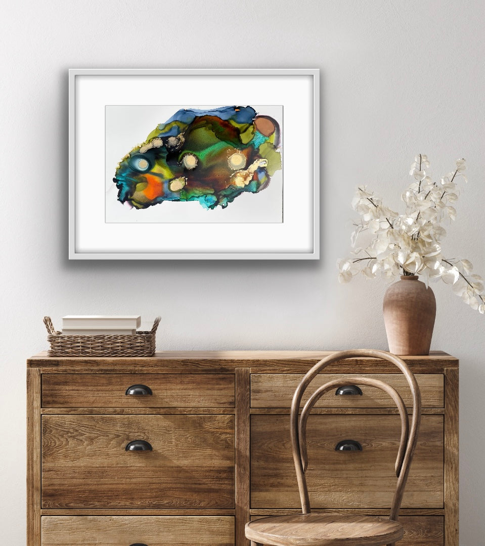 Alcohol Ink - The world spins madly on