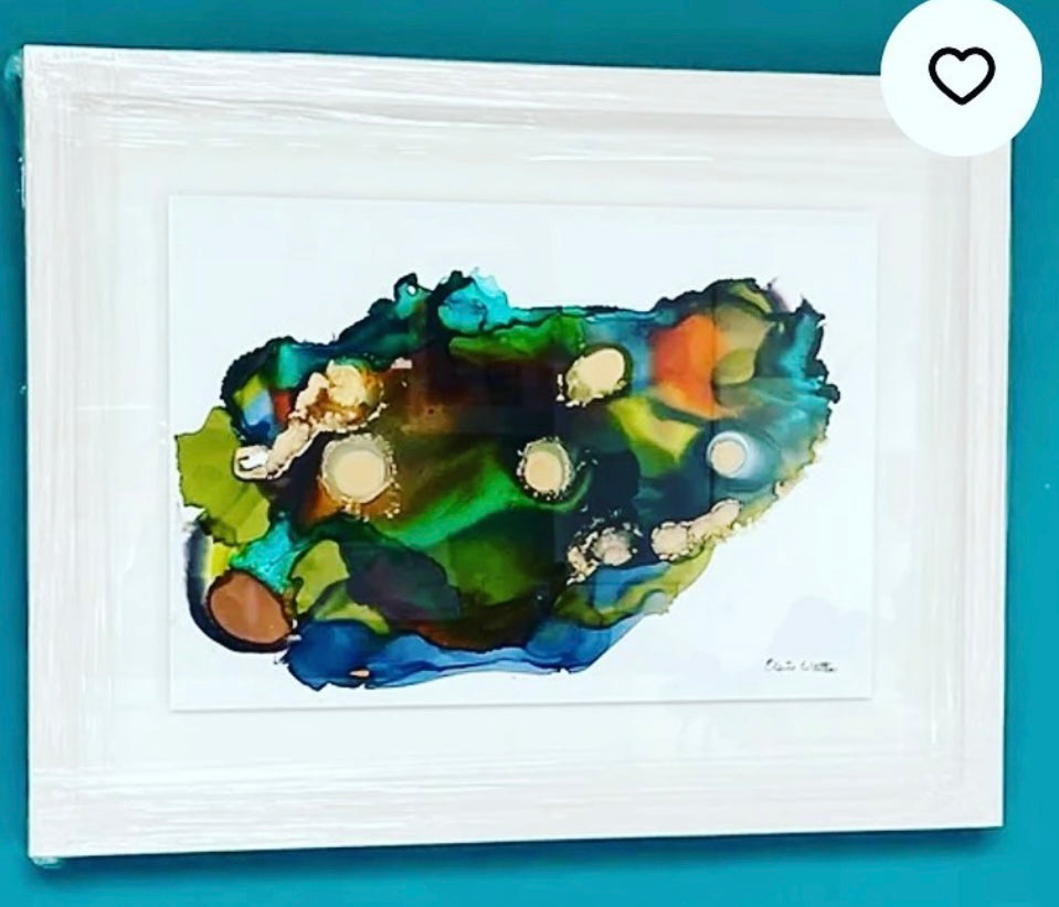 Alcohol Ink - The world spins madly on