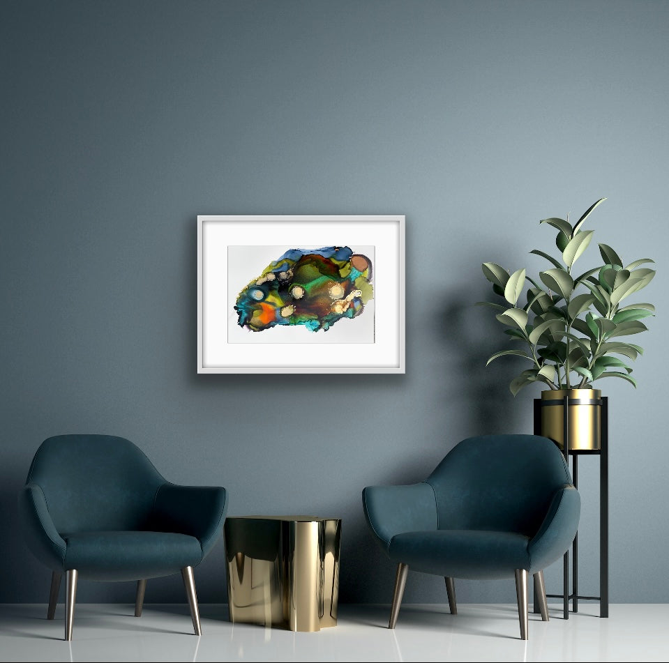 Alcohol Ink - The world spins madly on