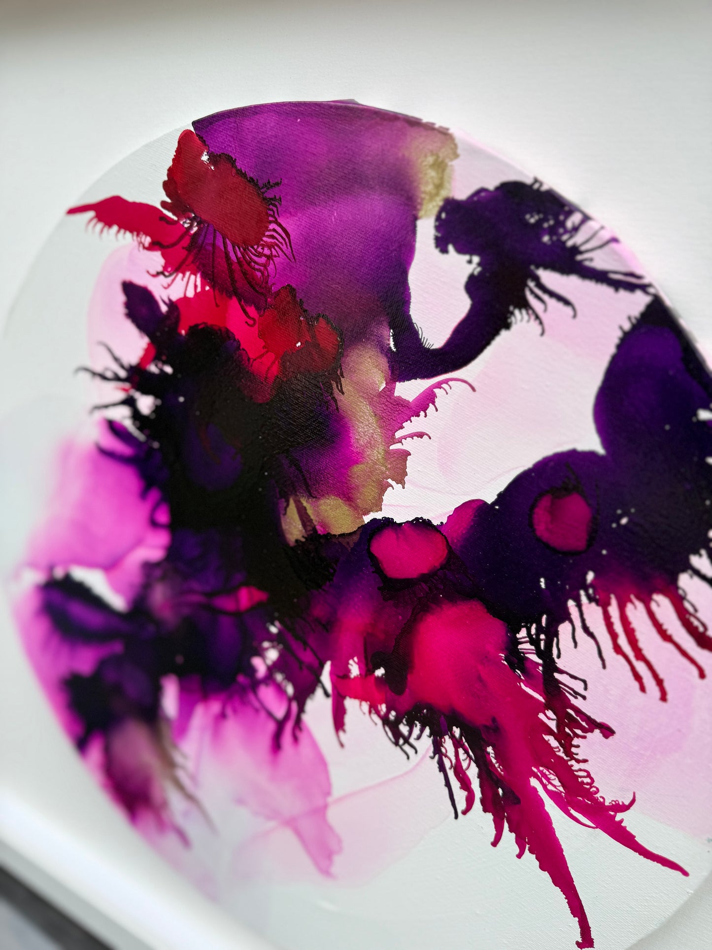 Original Art -Alcohol Ink -She rises in her own time