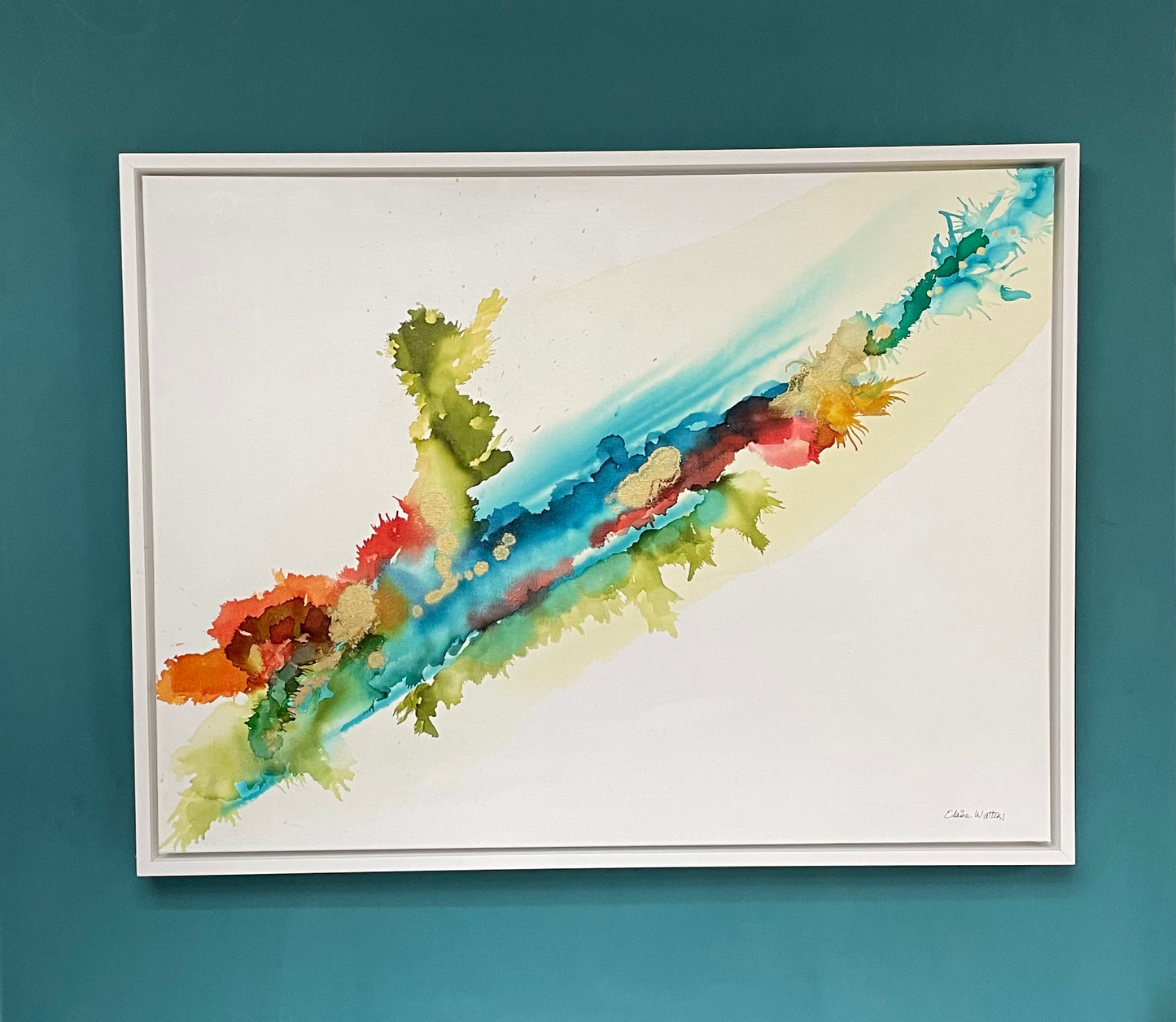 Original Art-Alcohol ink -Live a Joyful Life