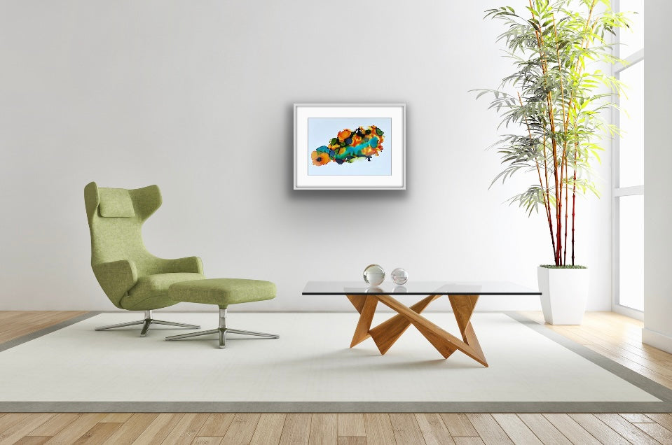 Original Art-Alcohol Ink-Turtle
