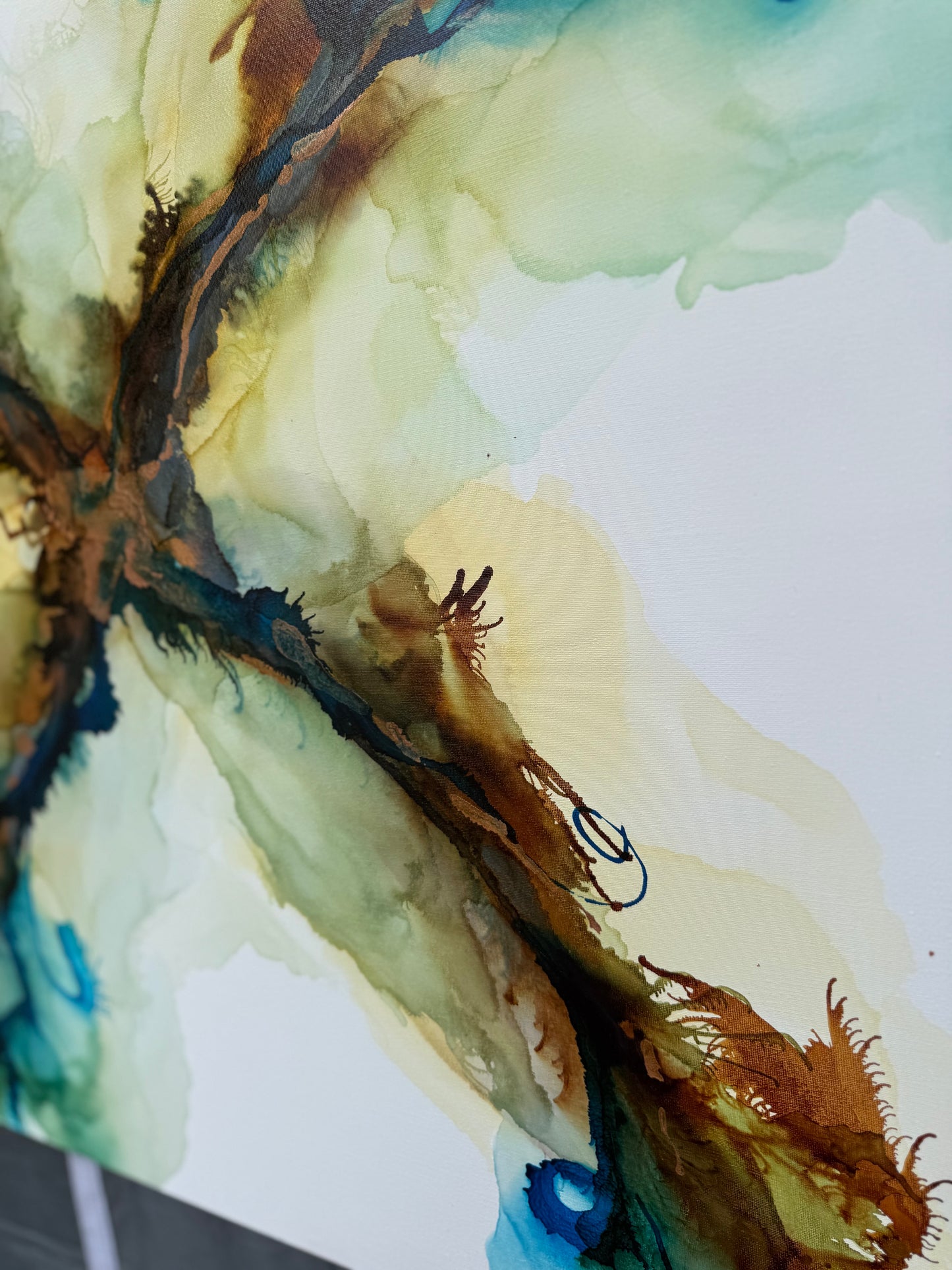 Original Art-Alcohol Ink- Her Chrysalis Path