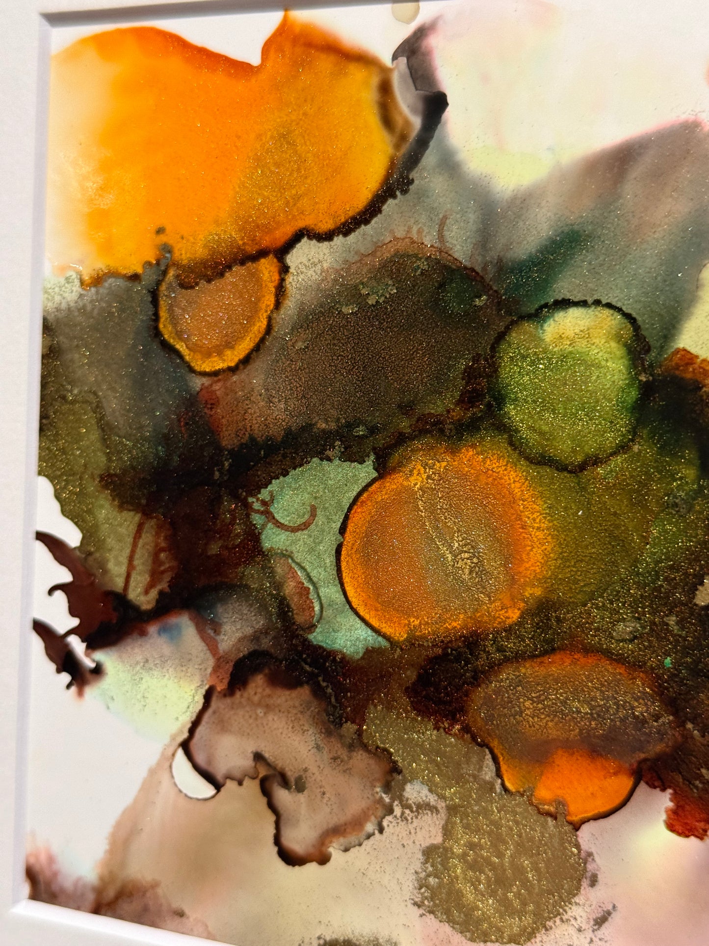 Original Art-Alcohol Ink-Series Sisterhood 'Spark'
