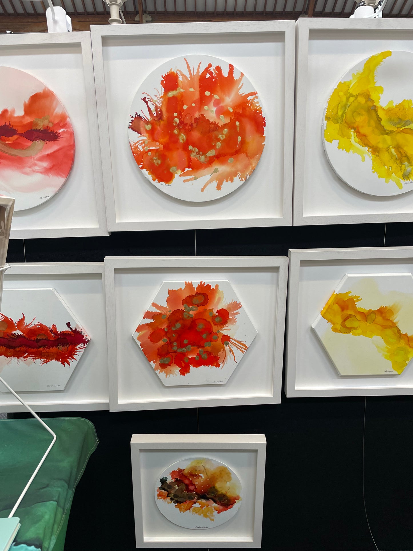 Alcohol Ink - The Chakra Series-Sacral Chakra(Orange Hexagon)