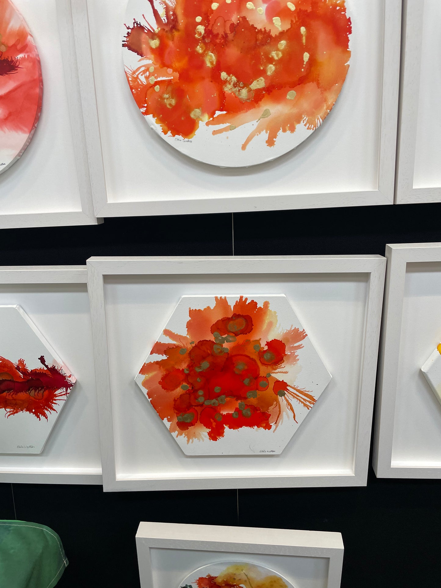 Alcohol Ink - The Chakra Series-Sacral Chakra(Orange Hexagon)