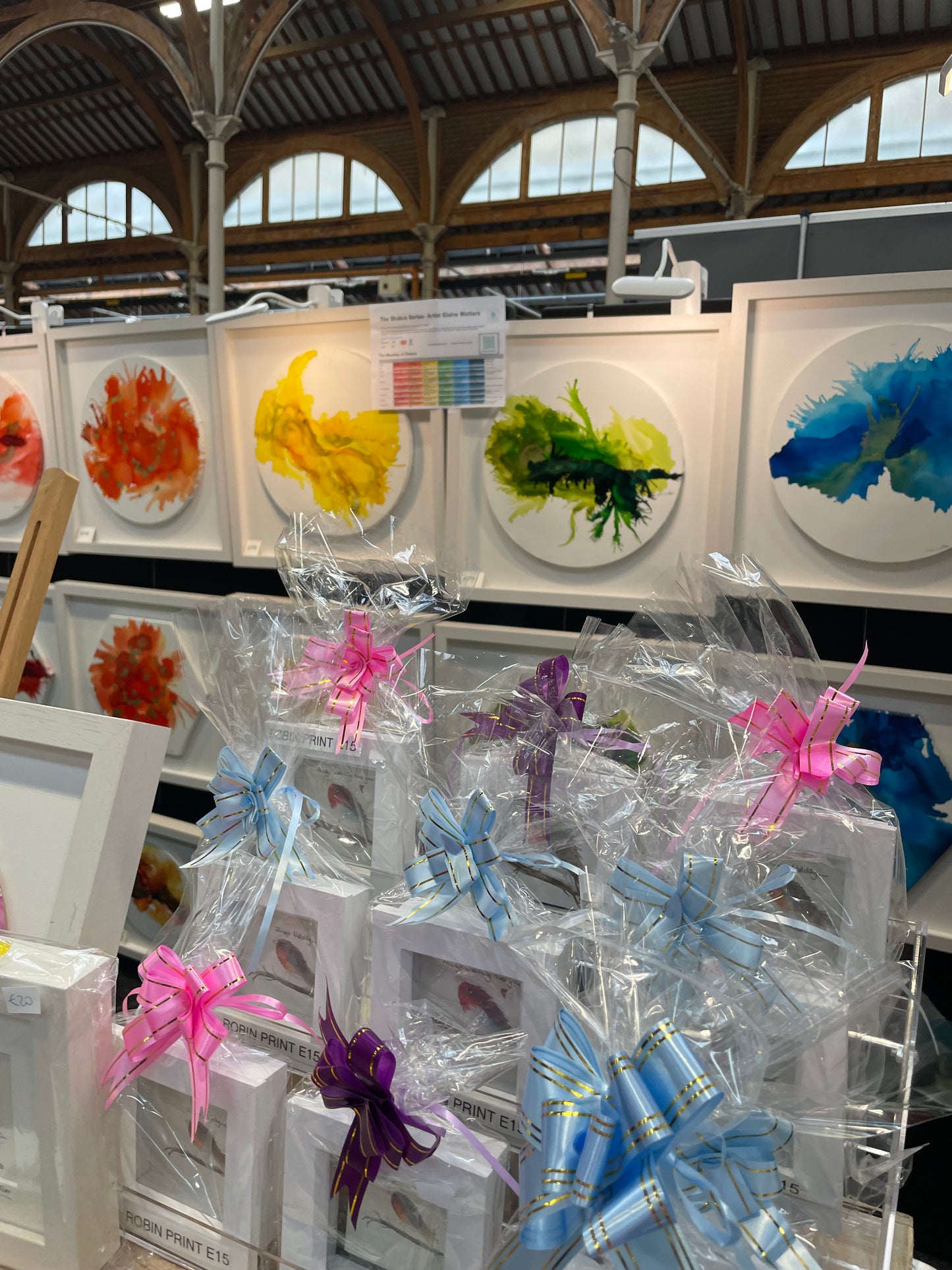 Original Art-Alcohol Ink - The Chakra Series-Sacral Chakra(Orange Hexagon)