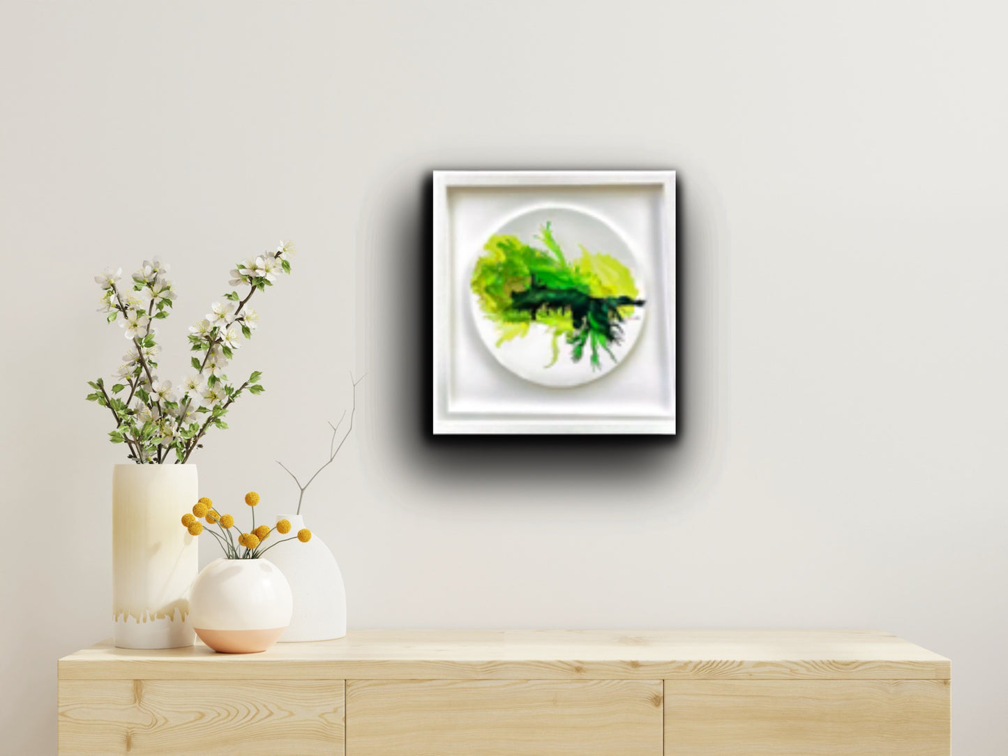 Alcohol Ink - The Chakra Series-The Heart Chakra-Green Circle