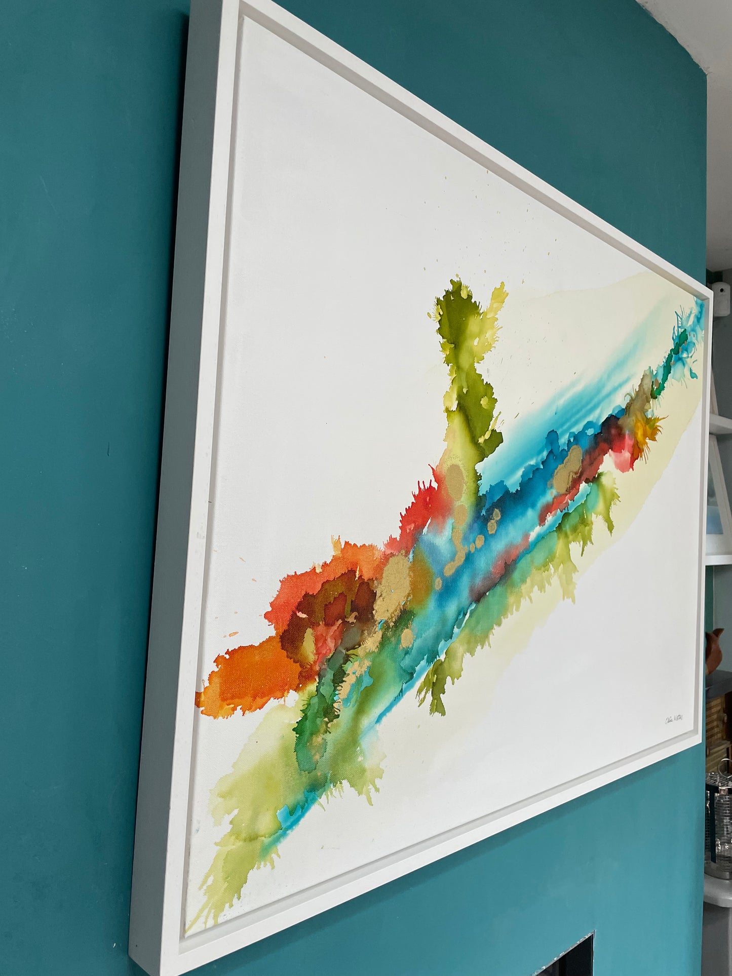 Original Art-Alcohol ink -Live a Joyful Life