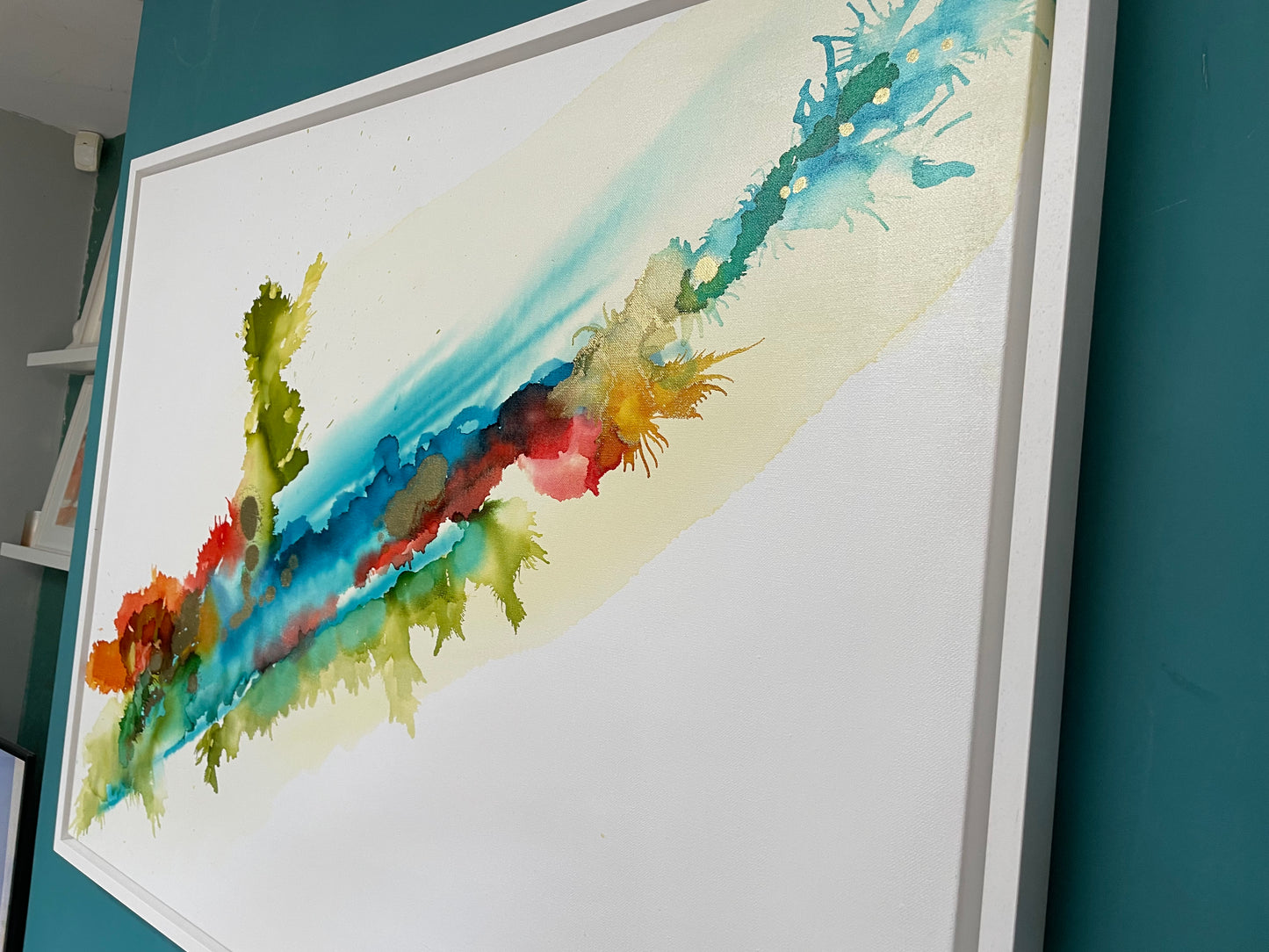 Original Art-Alcohol ink -Live a Joyful Life