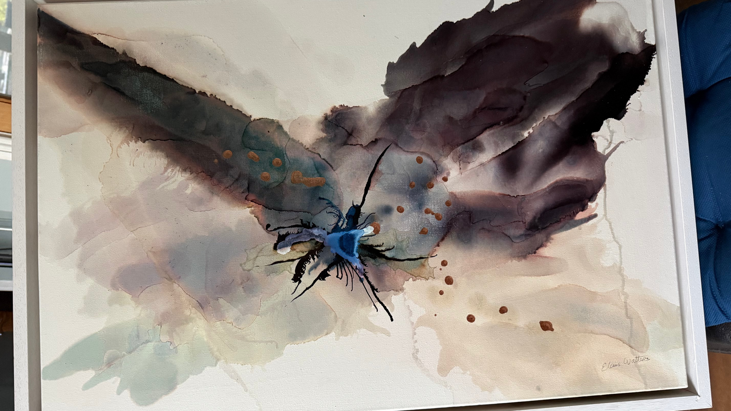 Original Art-Alcohol Ink-She Carries the Light