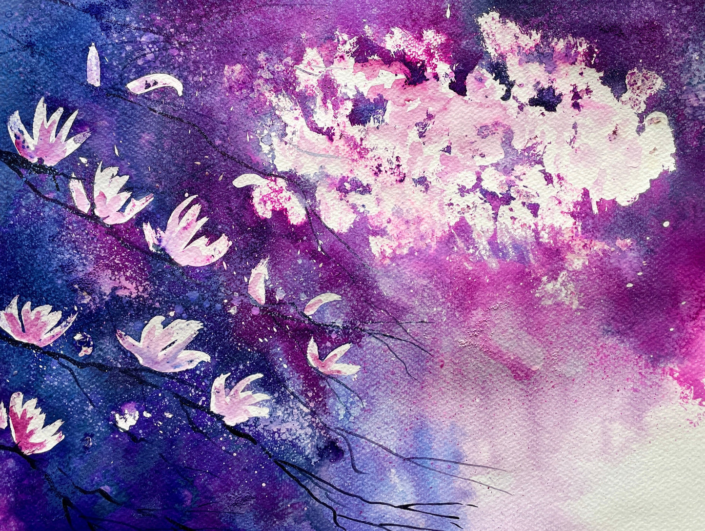 Mixed Media -Cherry Blossoms