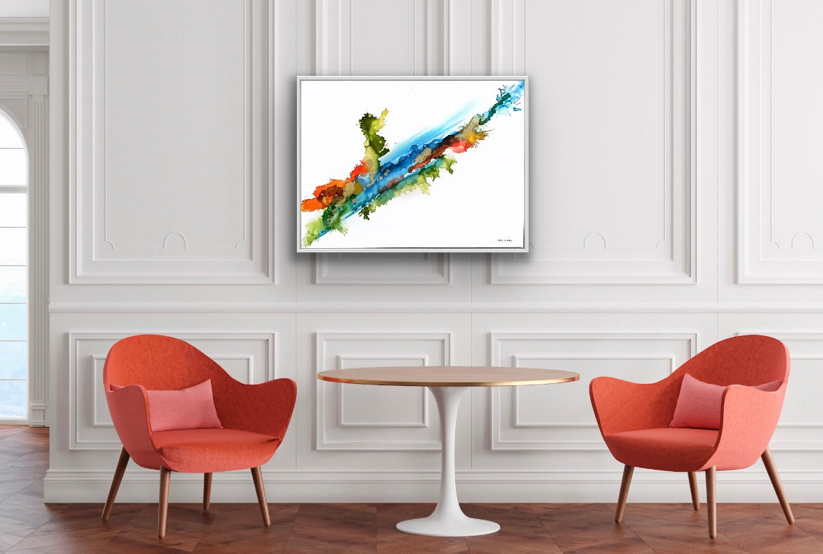 Original Art-Alcohol ink -Live a Joyful Life